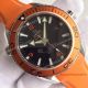 Swiss Copy Omega Seamaster Planet Ocean 600m Watch SS Black Dial Orange Rubber Band (4)_th.jpg